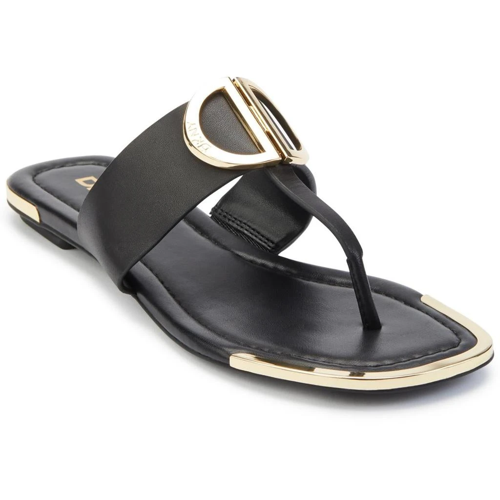 商品DKNY|DKNY Womens HALCOTT Thong Open Toe Slide Sandals,价格¥118-¥170,第1张图片