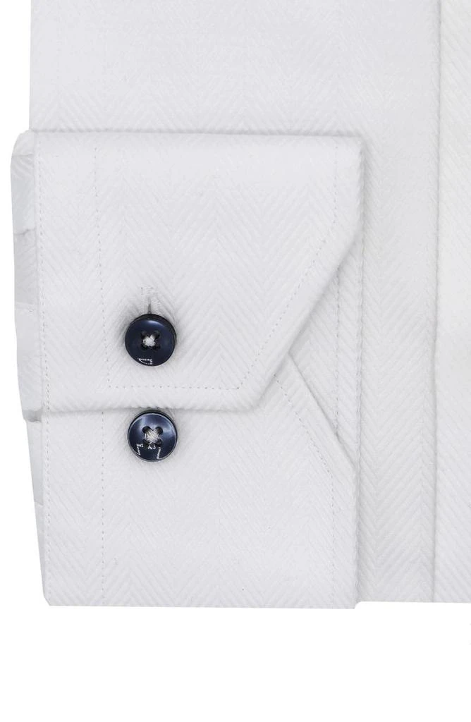 商品Lorenzo Uomo|Trim Fit Chevron Dress Shirt,价格¥451,第2张图片详细描述