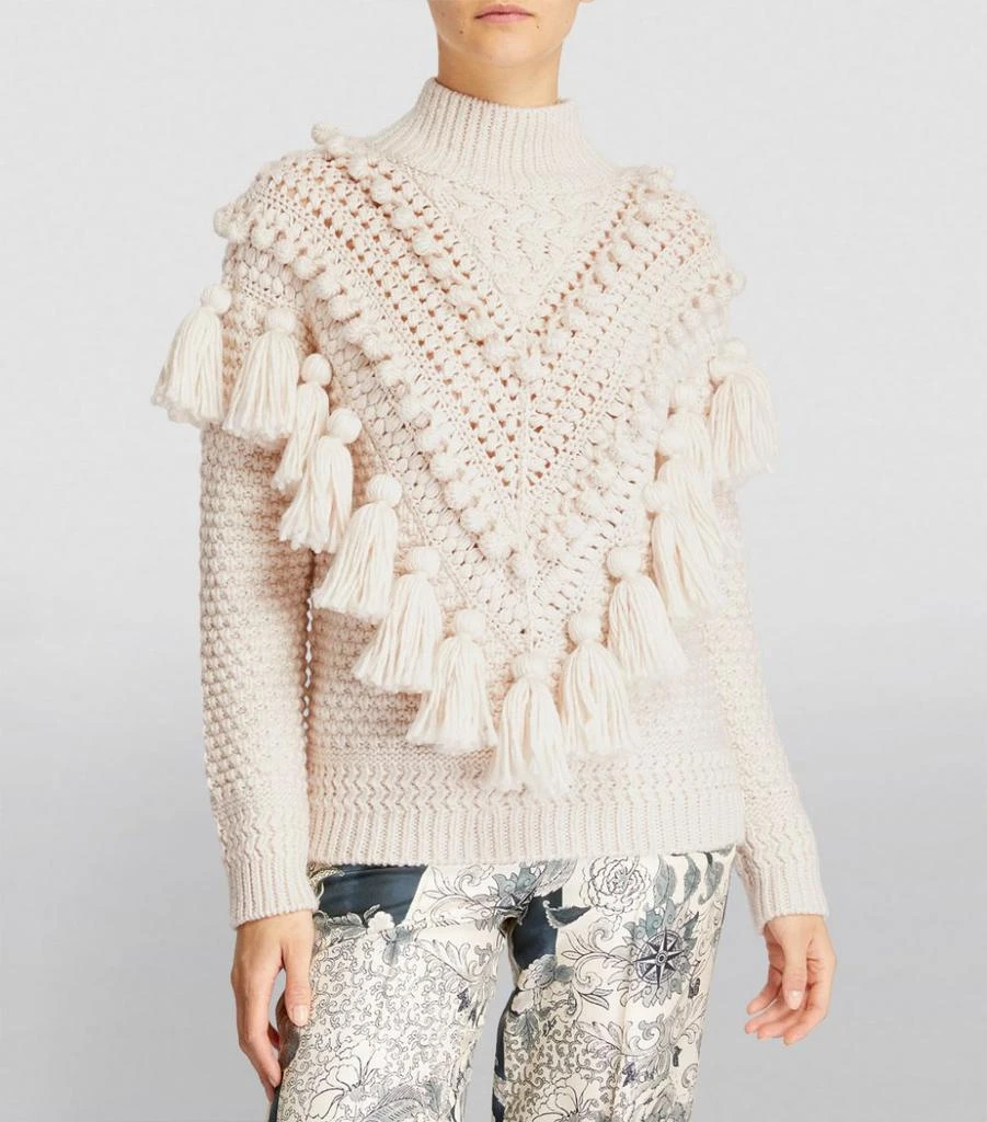 商品Zimmermann|Wool Crochet Sweater,价格¥7204,第3张图片详细描述