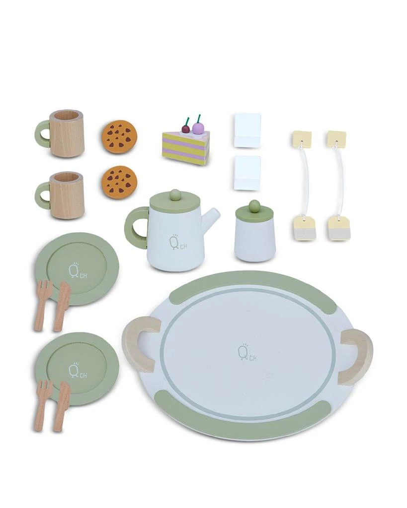 商品Teamson|Kids Little Chef Frankfurt 20 Piece Wooden Play Kitchen Tea Party Set - Ages 3+,价格¥262,第1张图片