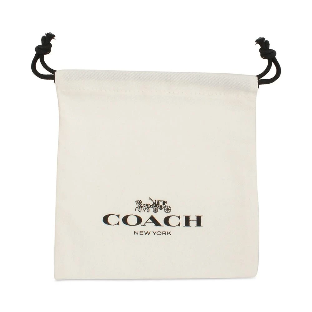 商品Coach|Gold-Tone Small Pavé & Imitation Pearl Huggie Hoop Earrings, 0.75",价格¥447,第3张图片详细描述