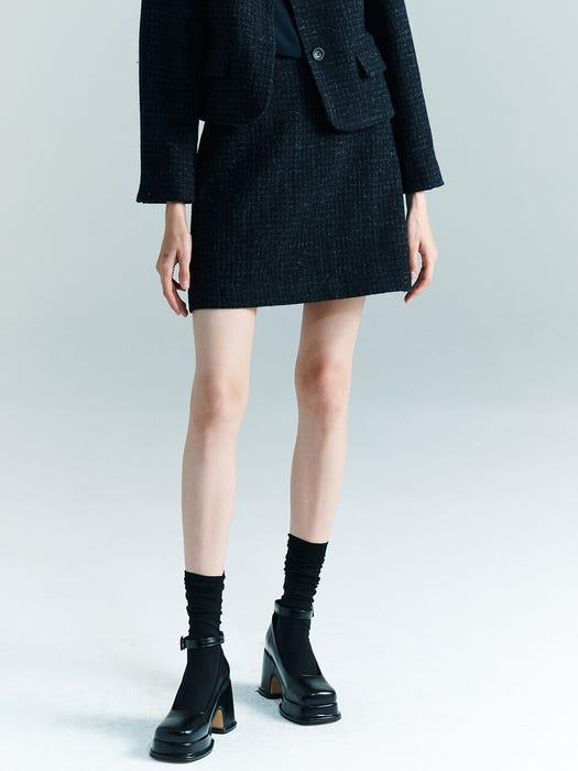 [Tweed] Harris Tweed Mini Skirt商品第1张图片规格展示