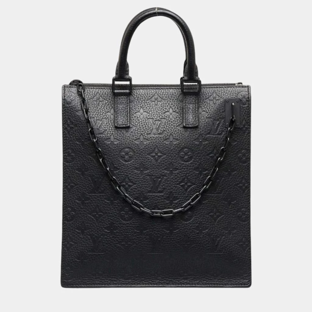 商品[二手商品] Louis Vuitton|Louis Vuitton Black Leather Monogram Empreinte Sac Plat Messenger Crossbody Bag,价格¥24519,第1张图片