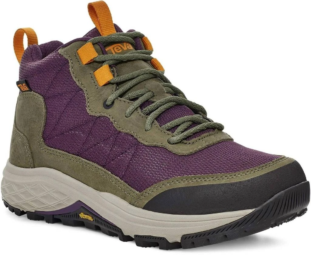 商品Teva|Women's Ridgeview Mid Waterproof Hiking Boots In Olive Branch/purple Pennant,价格¥810,第1张图片