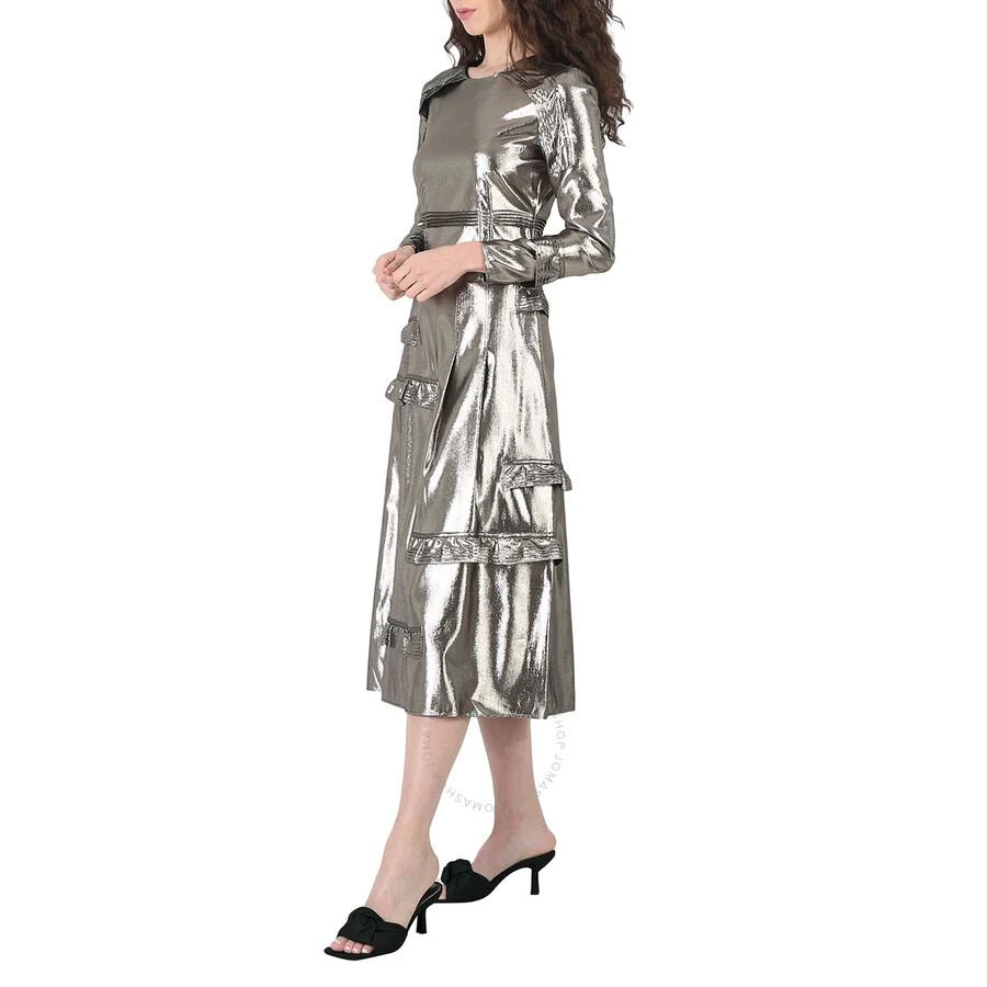 商品Burberry|Silver Long Sleeve Dress With Stitch Detail,价格¥2312,第3�张图片详细描述