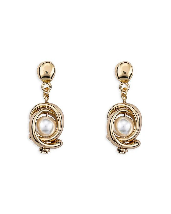 商品Uno de 50|Planets Mother of Pearl Drop Earrings in 18K Gold Plated Sterling Silver,价格¥1156,第1张图片详细描述