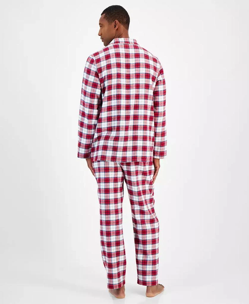 商品Club Room|Men's 2-Pc. Sato Plaid Flannel Pajama Set, Created for Macy's,价格¥184,第5张图片详细描述