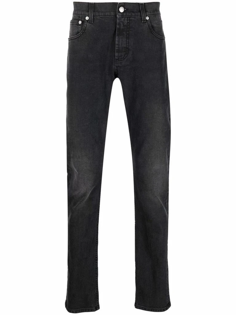 商品Alexander McQueen|ALEXANDER MCQUEEN Skinny-cut denim jeans,价格¥2183,第1张图片