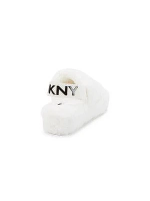 商品DKNY|Zeynep Faux Fur Slingback Flat Slippers,价格¥148,第3张图片详细描述