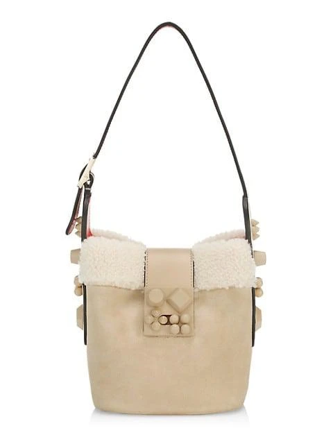 商品Christian Louboutin|Carasky Shearling Bucket Bag,价格¥14961,第1张图片