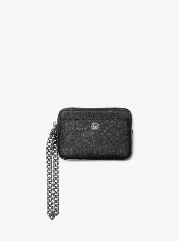 商品Michael Kors|Medium Saffiano Leather Chain Card Case,价格¥373,第1张图片