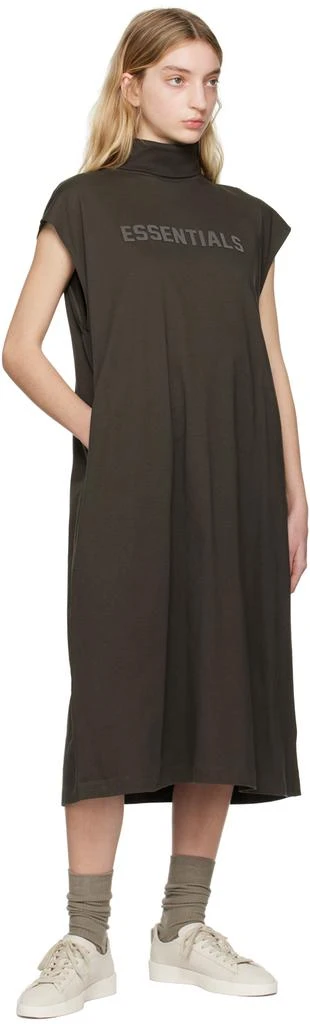 商品Essentials|Gray Sleeveless Midi Dress,价格¥324,第4张图片详细描述