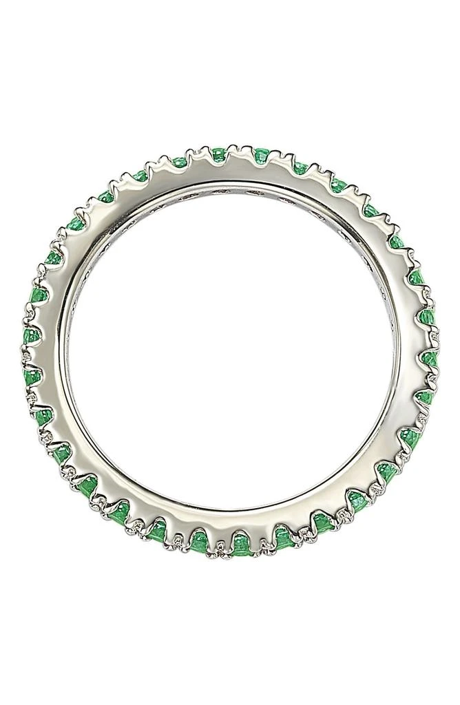 商品Suzy Levian|Sterling Silver Green CZ Eternity Band Ring,价格¥825,第3张图片详细描述