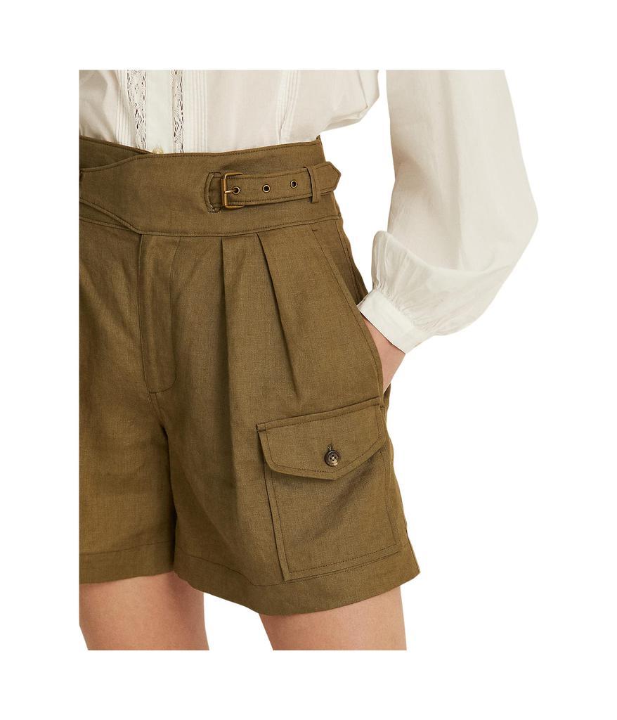 商品Ralph Lauren|Pleated Linen Shorts,价格¥552,第5张图片详细描述