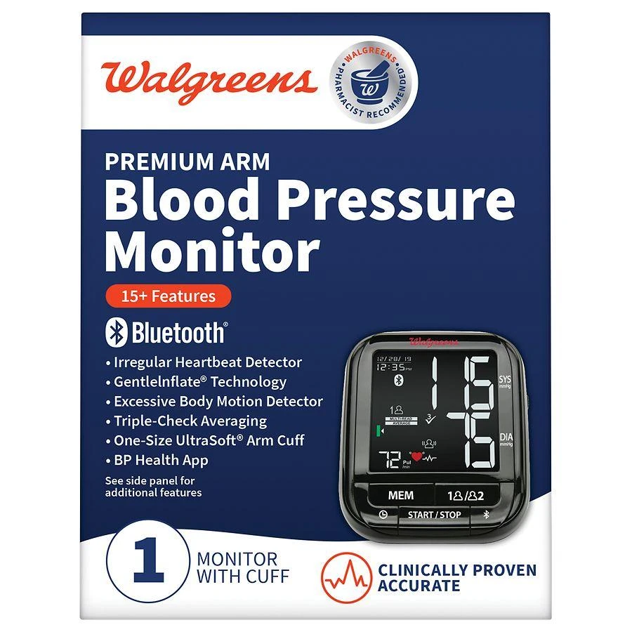 商品Walgreens|Premium Arm Blood Pressure Monitor,价格¥711,第1张图片