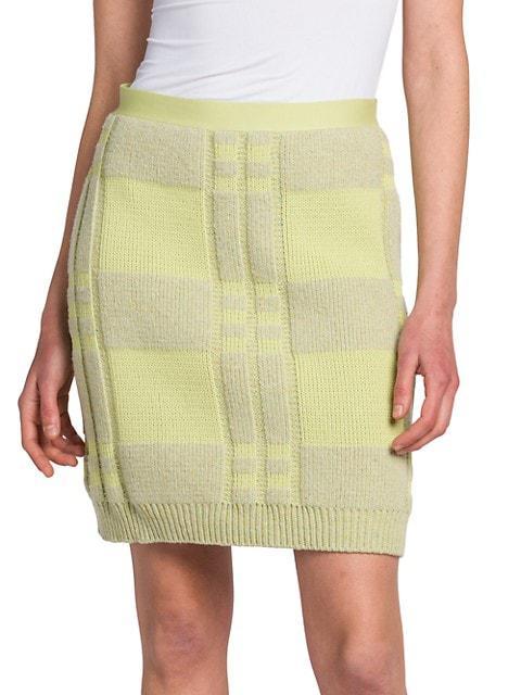 商品Bottega Veneta|Check Waffle-Knit Miniskirt,价格¥8238,第5张图片详细描述