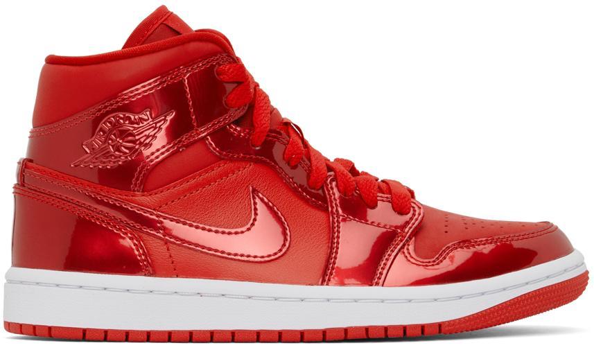 商品Jordan|Red Air Jordan 1 Mid Sneakers,价格¥1389,第1张图片