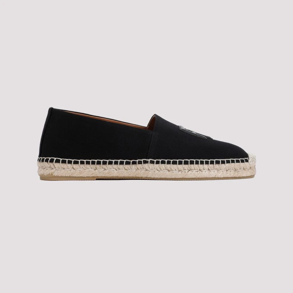 商品Ralph Lauren|Black Canvas Flat Espadrilles,价格¥2446,第3张图片详细描述