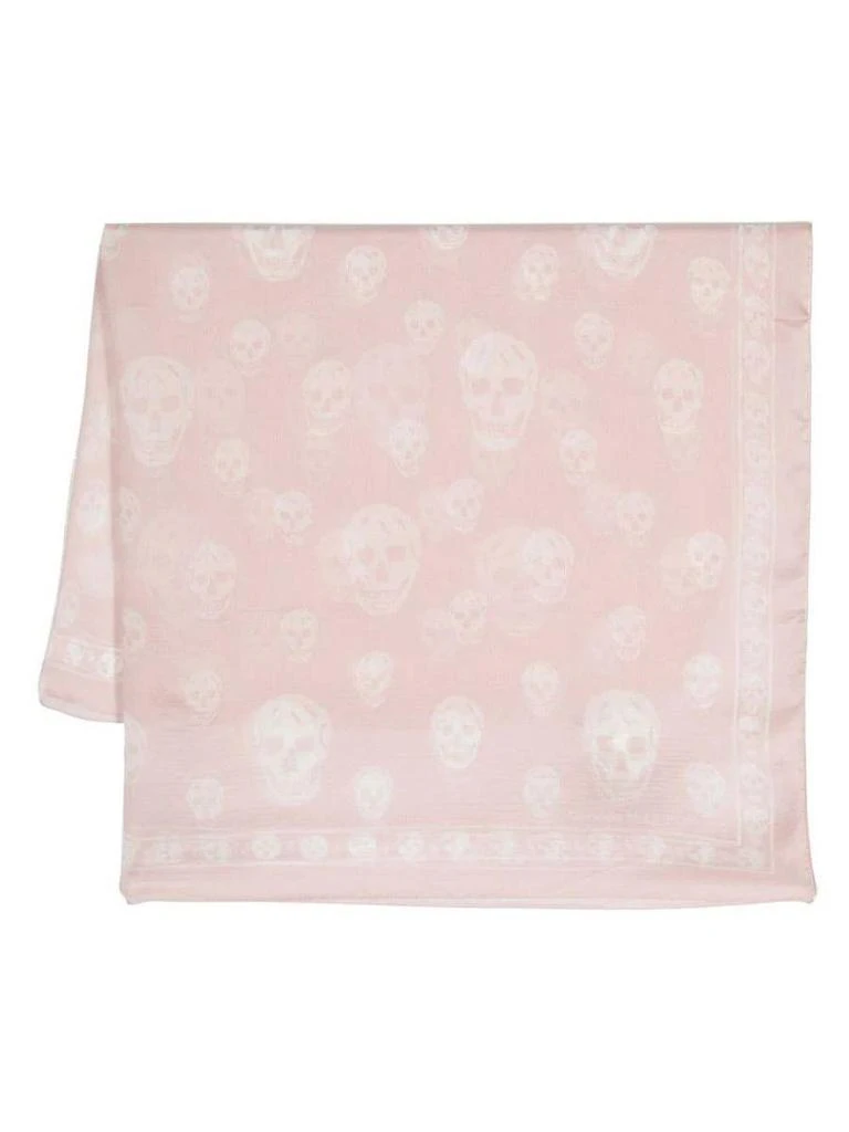 商品Alexander McQueen|Alexander McQueen Scarves in Ice Pink/Ivory,价格¥2046,第1张图片