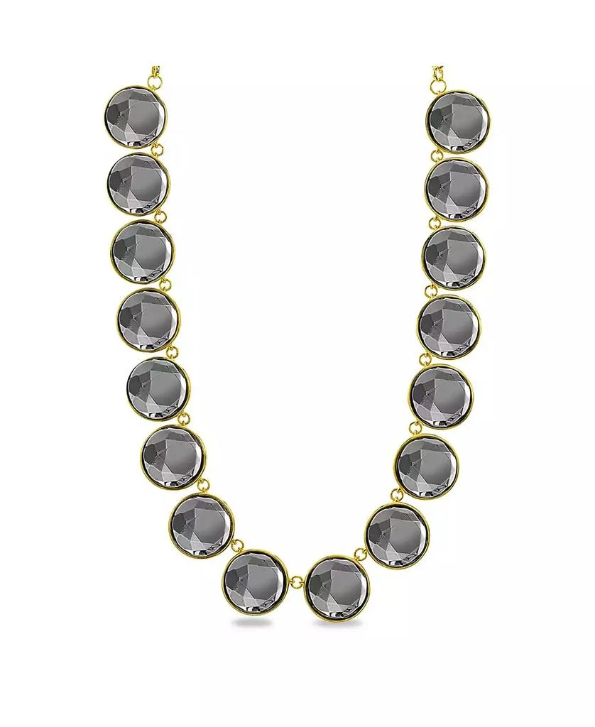商品Kensie|Charcoal Circle Stone Necklace,价格¥373,第1张图片