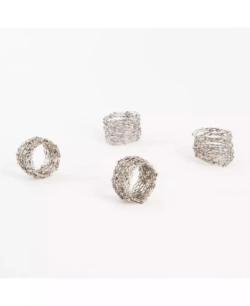 商品Saro Lifestyle|Metal Design Napkin Ring, Set of 4,价格¥135,第2张图片详细描述
