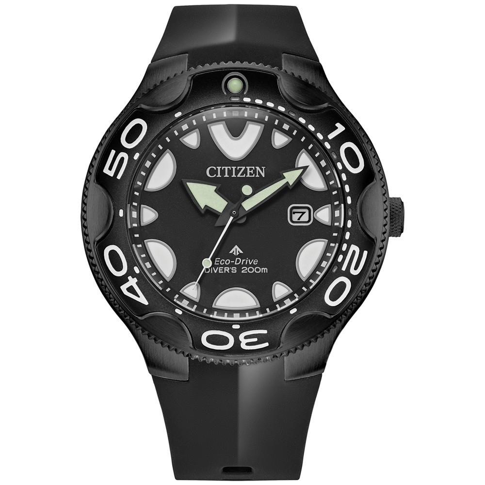 商品Citizen|Eco-Drive Men's Promaster Orca Black Rubber Strap Watch 46mm,价格¥2712,第1张图片