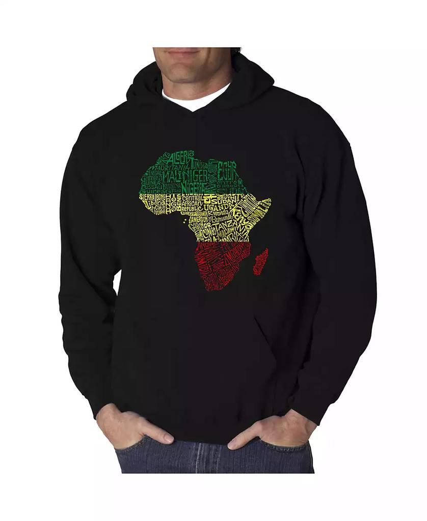 Kapuzenpullover für Herren mit Wortkunst-Motiv „Länder Afrikas“ image 2