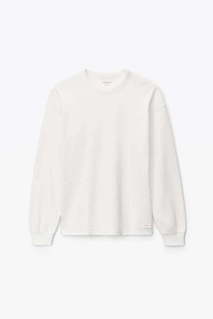 商品Alexander Wang|UNISEX LONG SLEEVE IN COTTON WAFFLE THERMAL,价格¥564,第2张图片详细描述