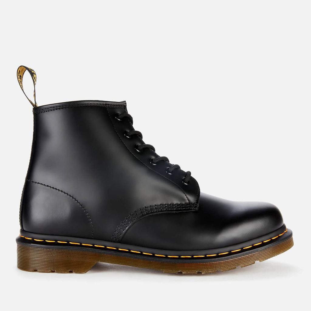 Dr. Martens 101 Smooth Leather 6-Eye Boots - Black商品第1张图片规格展示