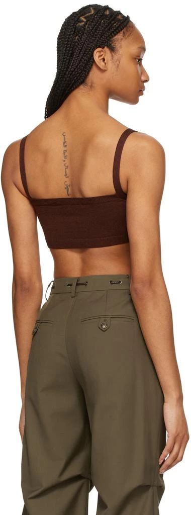 商品Sandy Liang|Brown Merino Jeep Tank Top,价格¥522,第3张图片详细描述