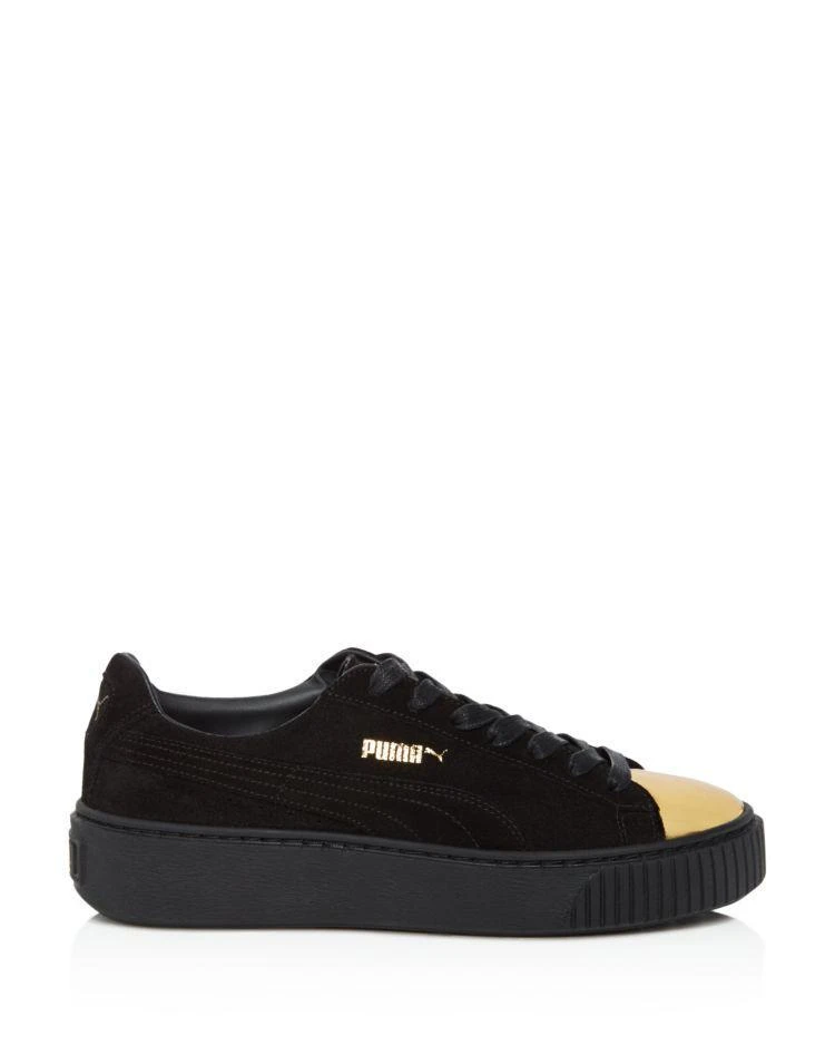 商品Puma|Metallic Cap Toe Platform Creeper 球鞋,价格¥451,第2张图片详细描述