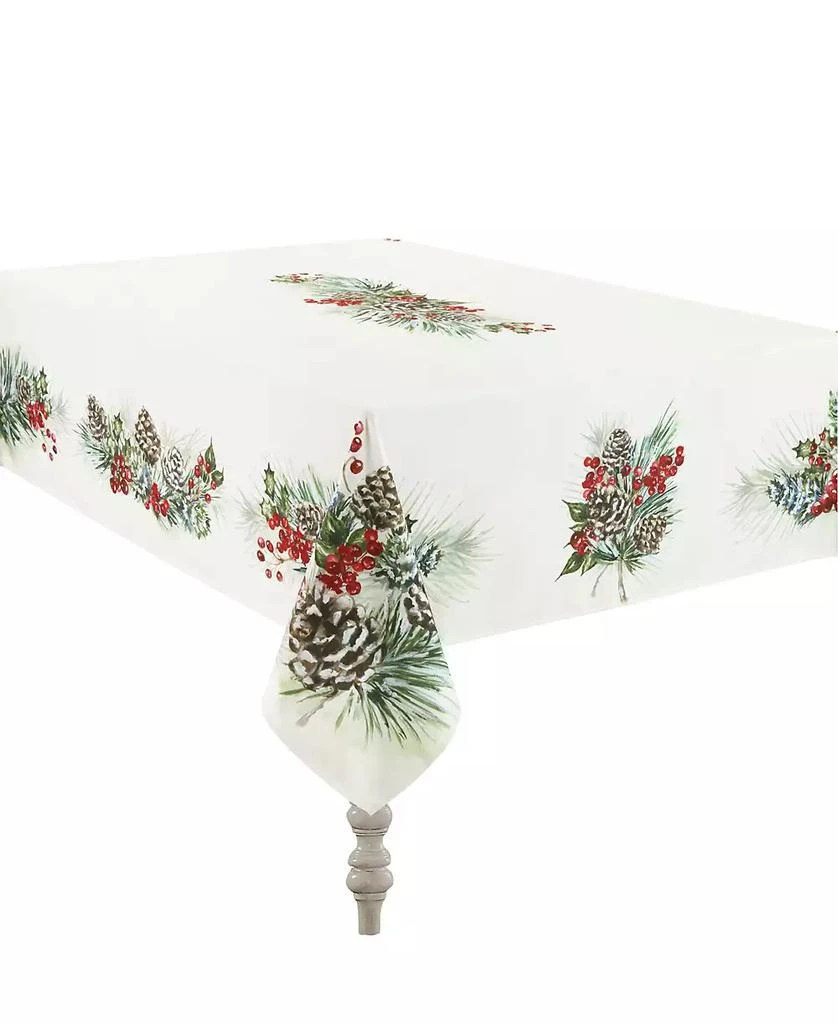 商品Laural Home|Winter Garland Tablecloth -70" x 120",价格¥1525,第2张图片详细描述