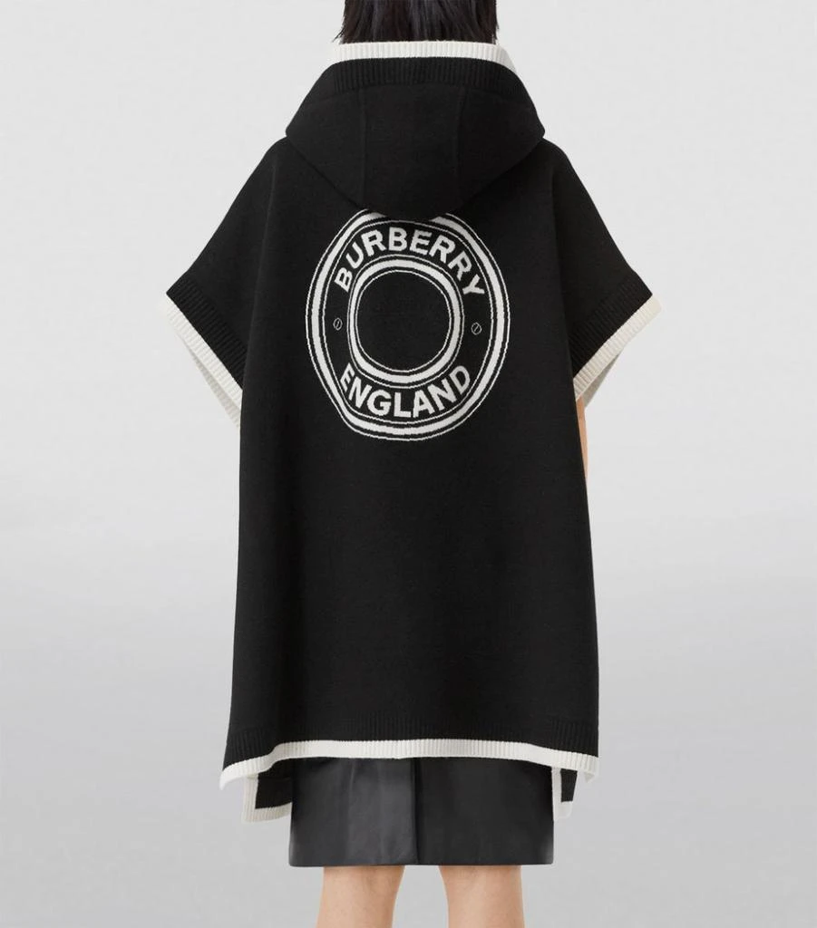 商品Burberry|Wool-Cashmere Logo Cape,价格¥10058,第4张图片详细描述