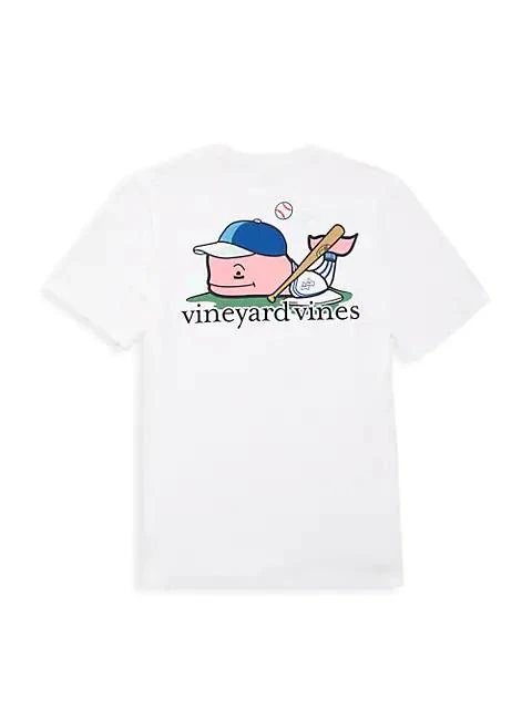商品Vineyard Vines|Little Boy's & Boy's Baseball Whale Pocket T-Shirt,价格¥132,第3张图片详细描述