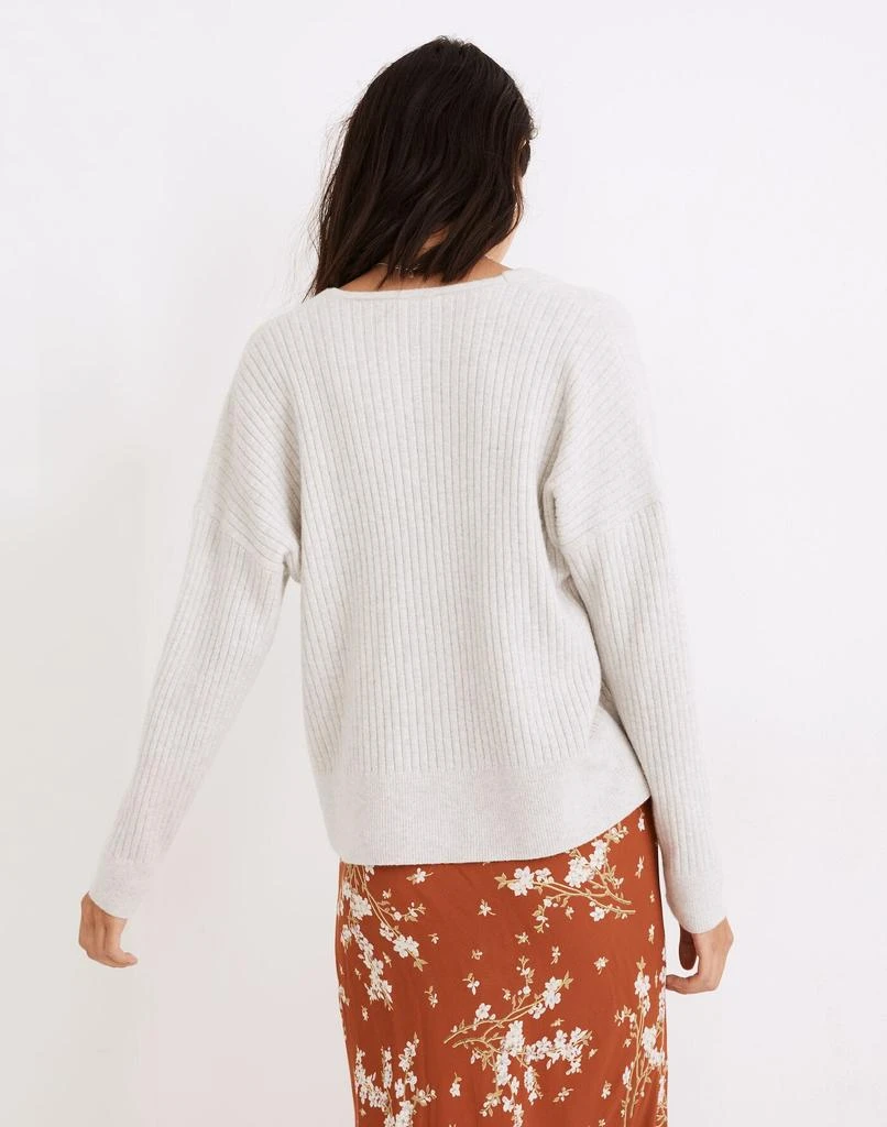 商品Madewell|Cameron Ribbed Cardigan Sweater in Coziest Yarn,价格¥394,第3张图片详细描述