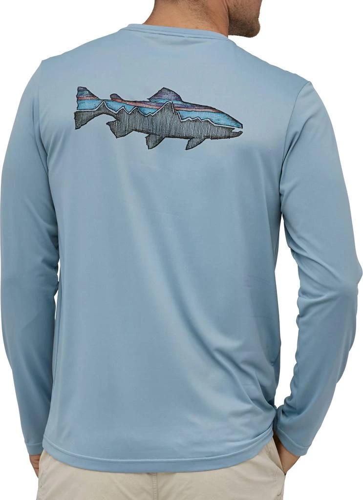 商品Patagonia|Patagonia Men's Fish Graphic Capilene Cool Long Sleeve Shirt,价格¥483,第2张图片详细描述