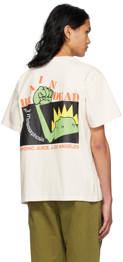 Beige Psychic Juice T-Shirt商品第3张图片规格展示