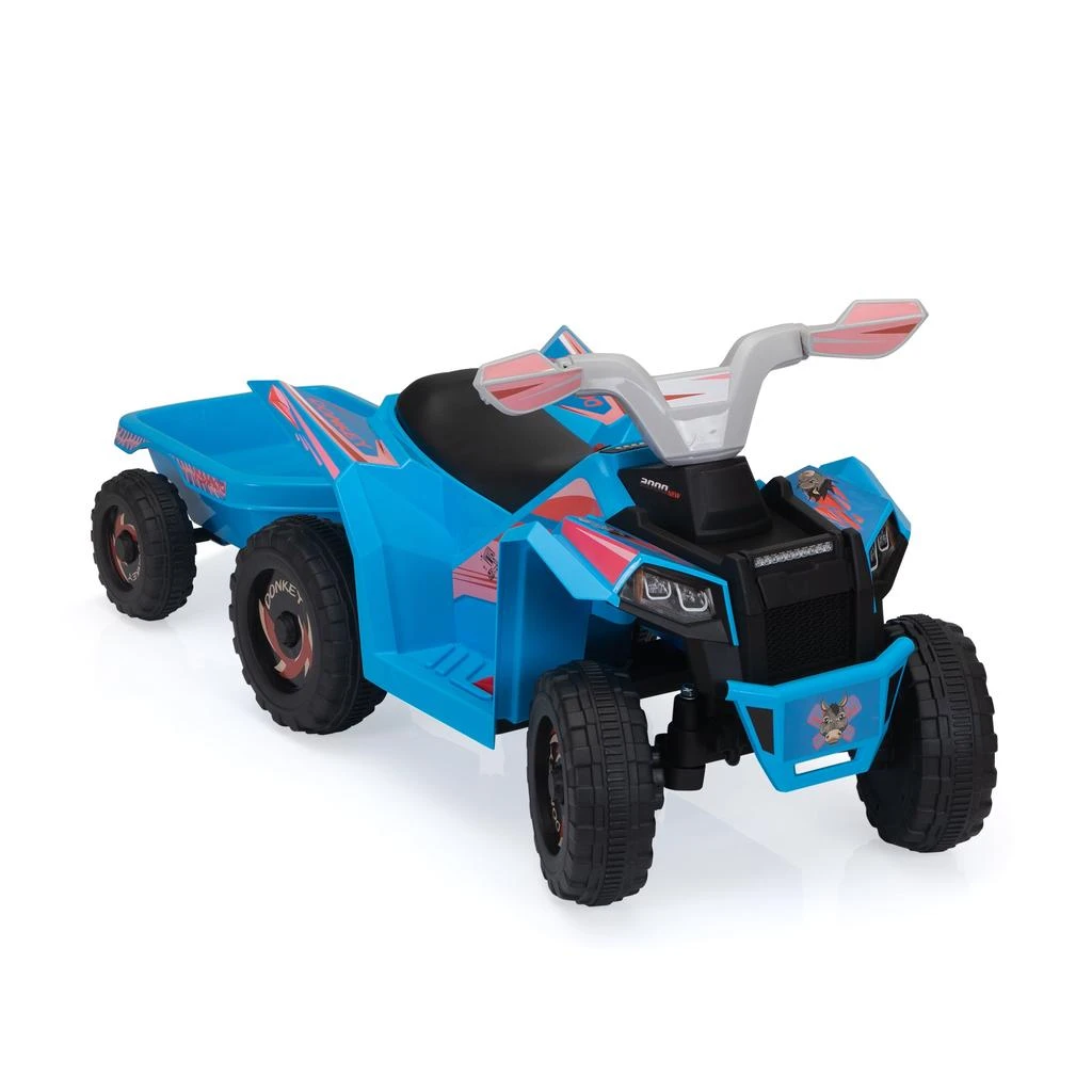 商品Streamdale Furniture|Streamdale Electric Kids ATV with Trailer and Bluetooth,价格¥1932,第3张图片详细描述