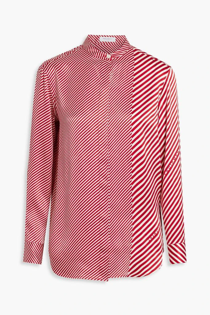 商品Equipment|Cherine striped silk-satin shirt,价格¥791,第1张图片