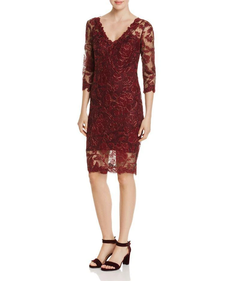 商品Tadashi Shoji|Three-Quarter Sleeve Lace Dress - 100% Exclusive,价格¥1334,第1张图片