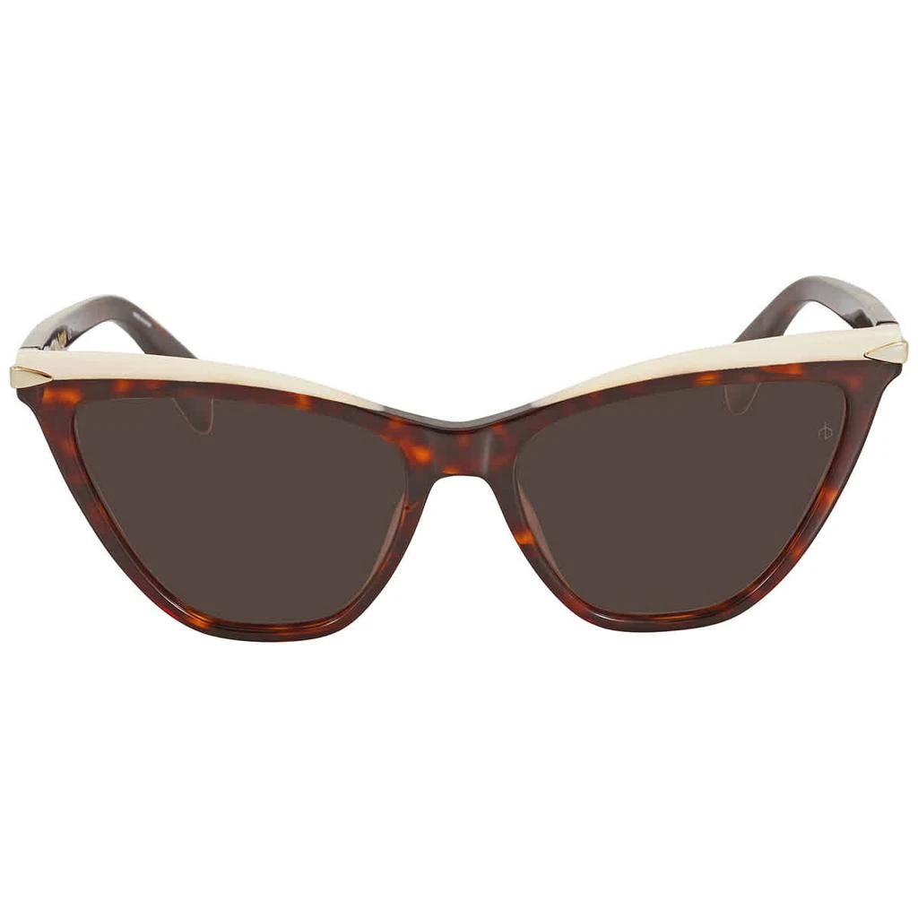 商品Rag & Bone|Brown Cat Eye Ladies Sunglasses RNB1021/S 0086/70 55,价格¥366,第2张图片详细描述