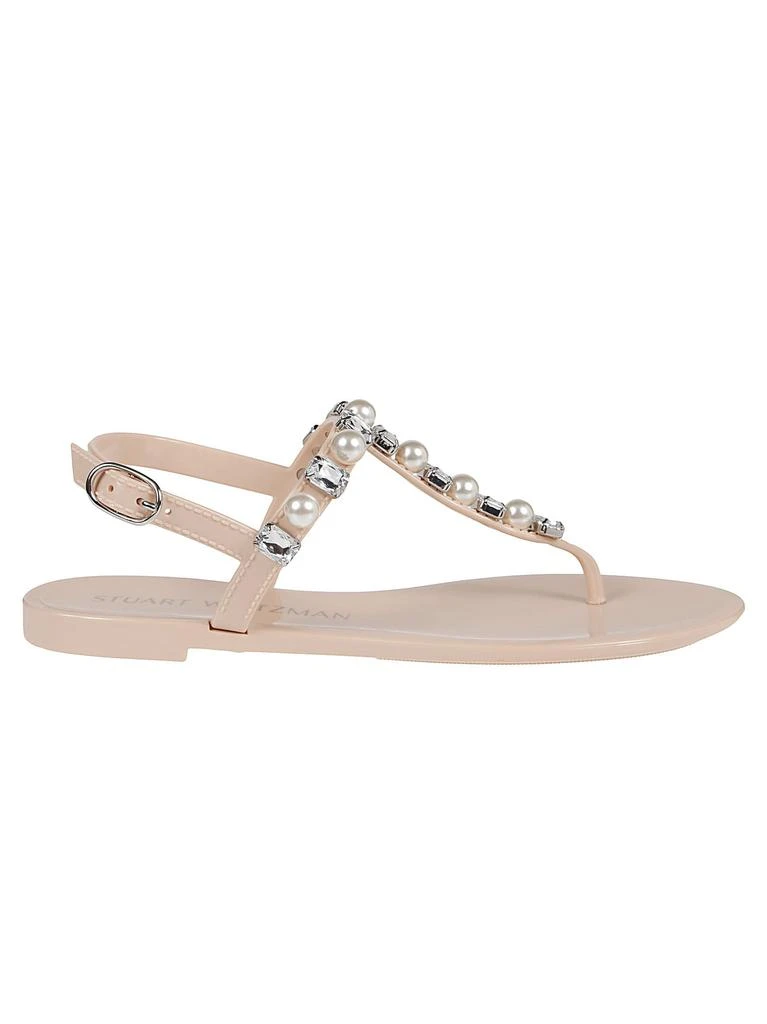 商品Stuart Weitzman|Stuart Weitzman Goldie Crystal Jelly Flip Flops,价格¥1270,第1张图片