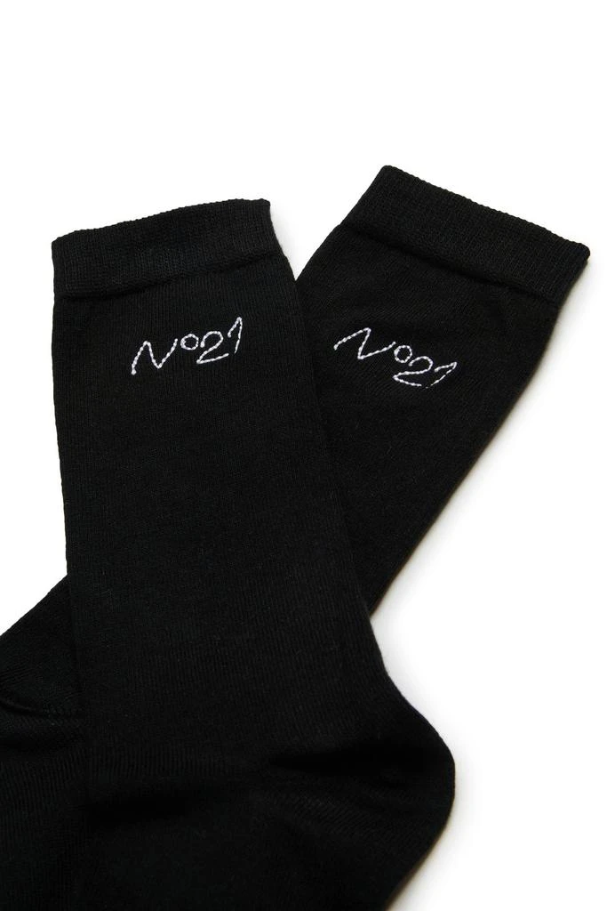 商品N°21|N°21 Kids Logo Embroidered Socks,价格¥451,第2张图片详细描述