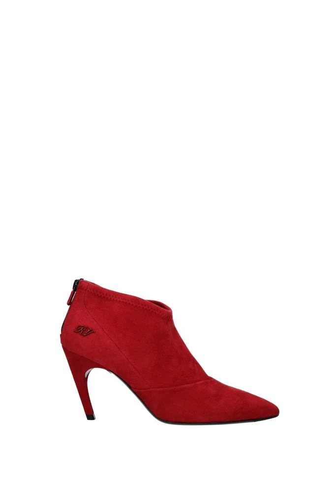 商品Roger Vivier|Ankle boots choc real Suede Red,价格¥3629,第1张图片