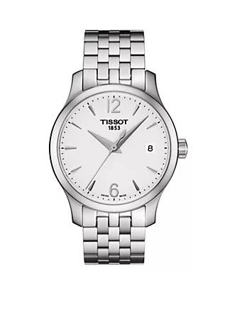 商品Tissot|Womens Stainless Steel Traditional Ladies Quartz Watch,价格¥2966,第1张图片