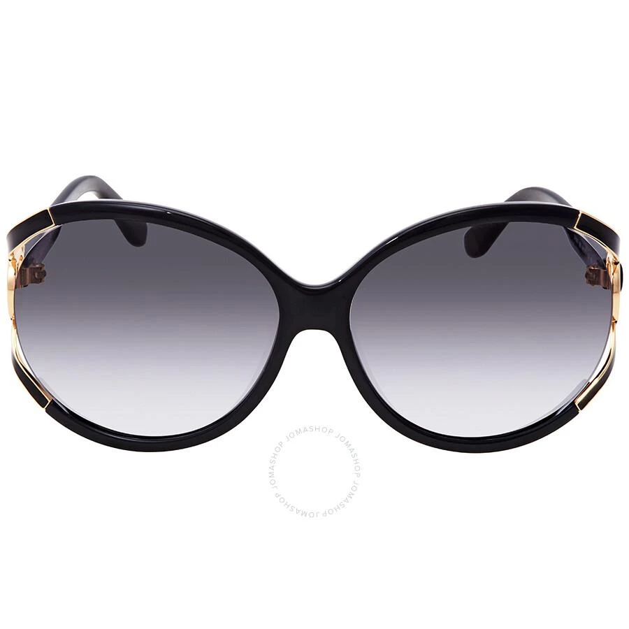 商品Salvatore Ferragamo|Grey Gradient Round Ladies Sunglasses SF600S 001 61,价格¥460,第1张图片