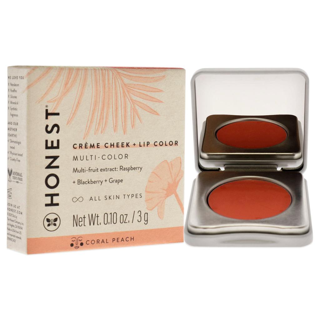 Creme Cheek Blush Plus Lip Color - Coral Peach by Honest for Women - 0.10 oz Makeup商品第3张图片规格展示