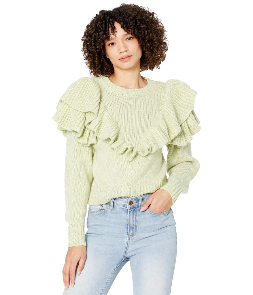 商品MINKPINK|Carice Ruffle Knit,价格¥662,第1张图片