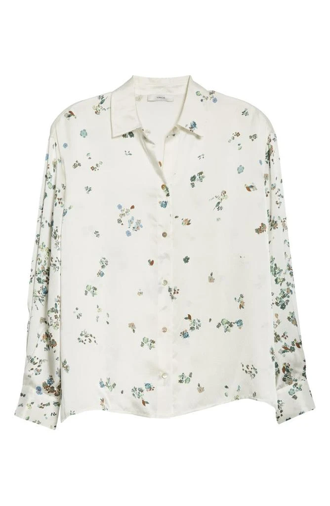 商品Vince|Scattered Floral Silk Blouse,价格¥1031,第5张图片详细描述