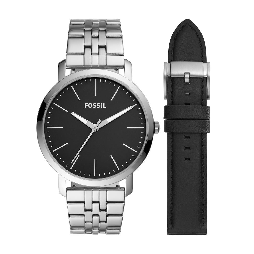 Fossil Men's Luther Three-Hand, Stainless Steel Watch
